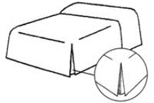 Fitted Bedspread with Gussets